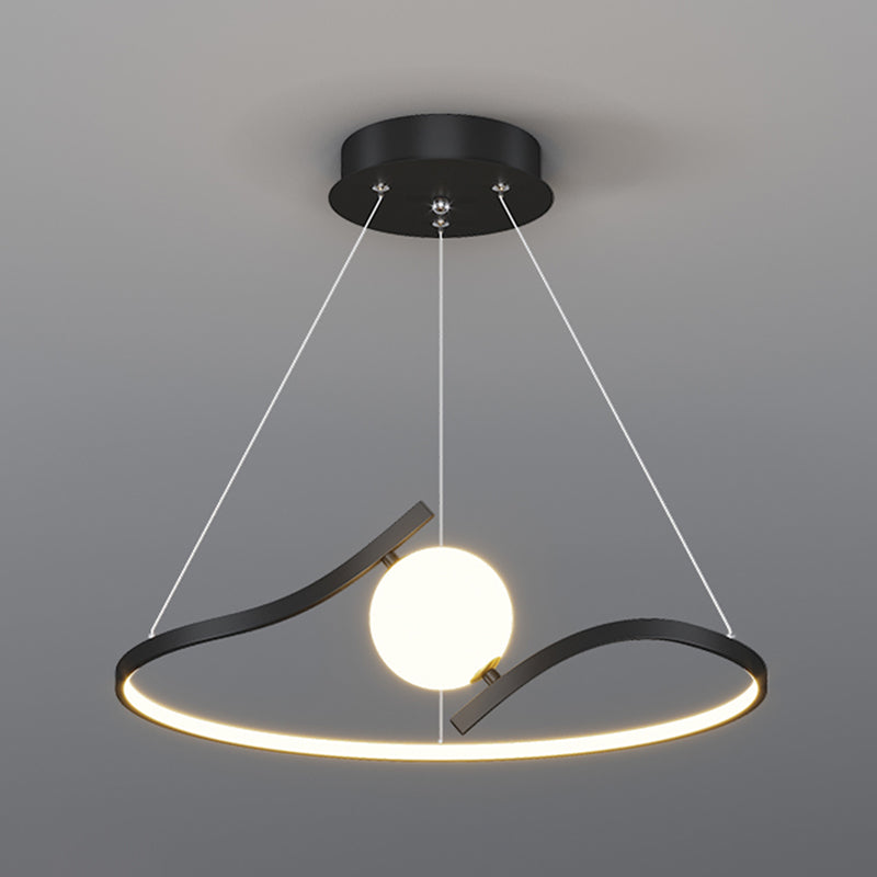 Lineare Formmetallanhänger Leuchten moderne 2-Licht-Hangleuchten