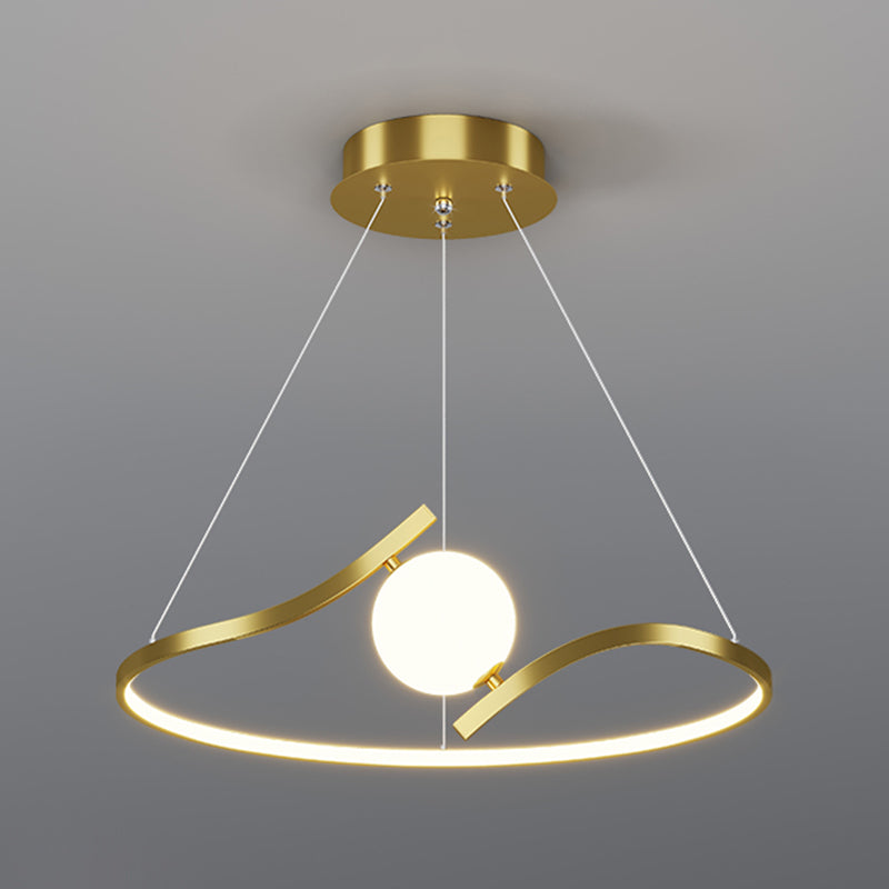 Lineare Formmetallanhänger Leuchten moderne 2-Licht-Hangleuchten