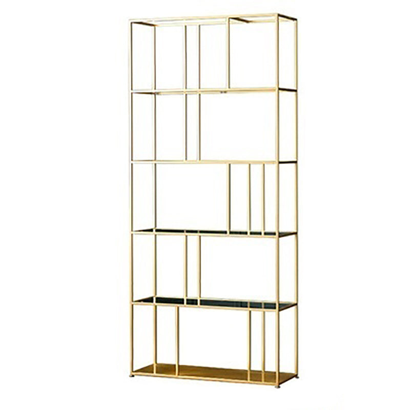 Metal Industrial Etagere Bookshelf Iron Iron Open Vertical Bookshelf for Office