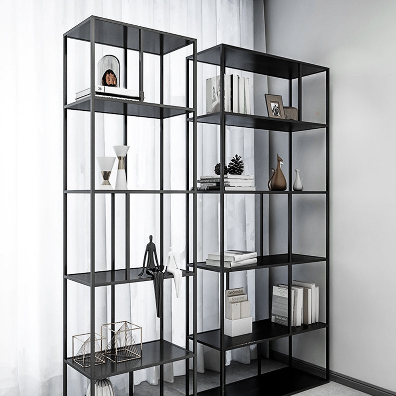 Metall Industrial Etagere Bücherregal Iron Open vertikaler Bücherregal für Büro