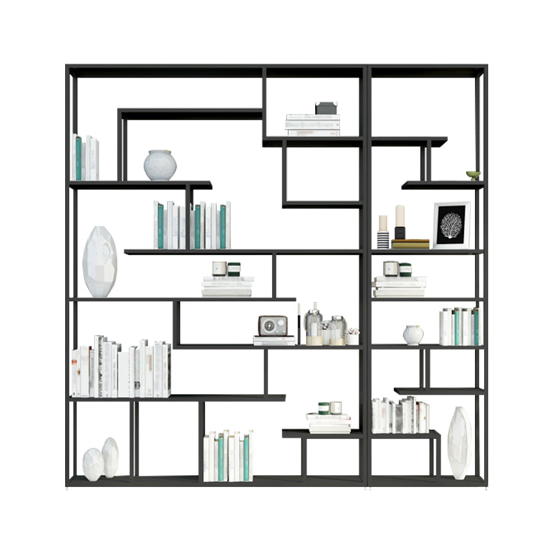 Industrial Metal Etagere Bookshelf Open Iron Bookshelf for Home Office