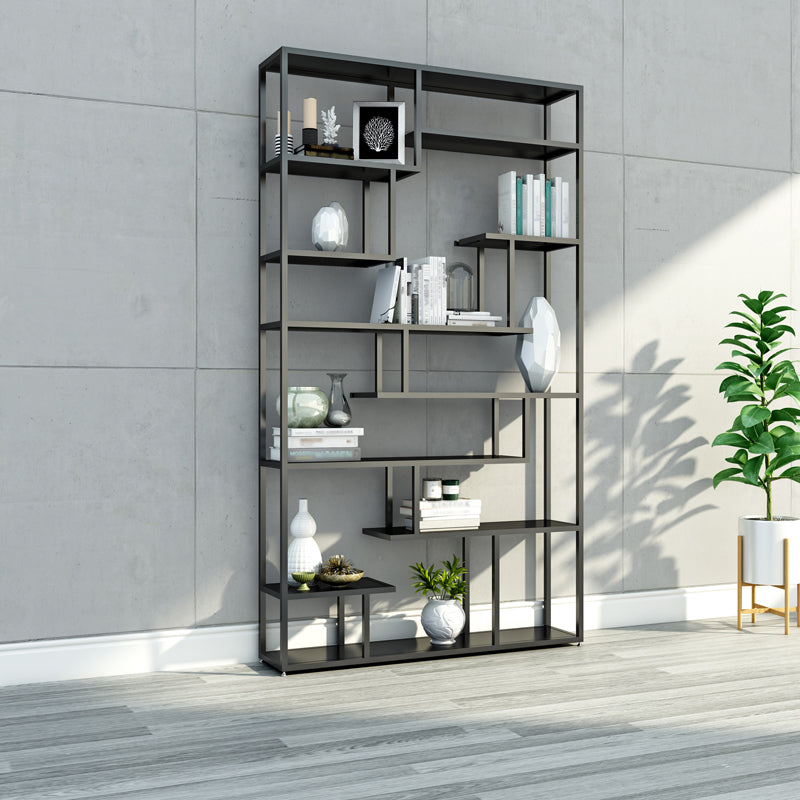 Industrial Metal Etagere Bookshelf Open Iron Bookshelf for Home Office