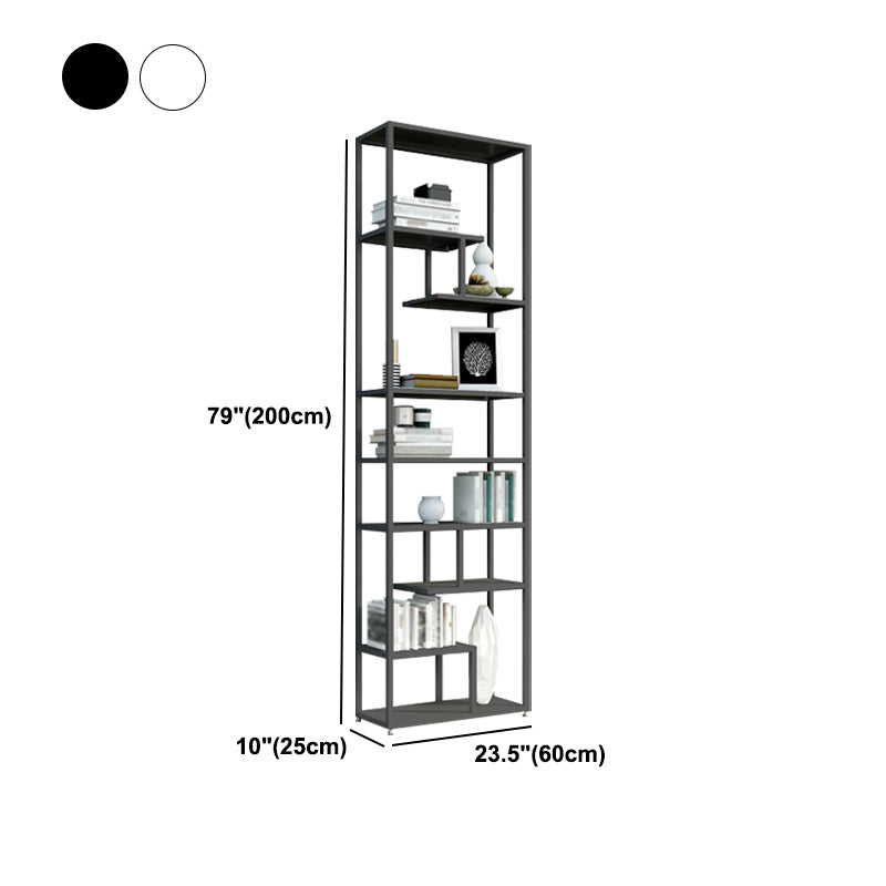 Industrial Metal Etagere Bookshelf Open Iron Bookshelf for Home Office