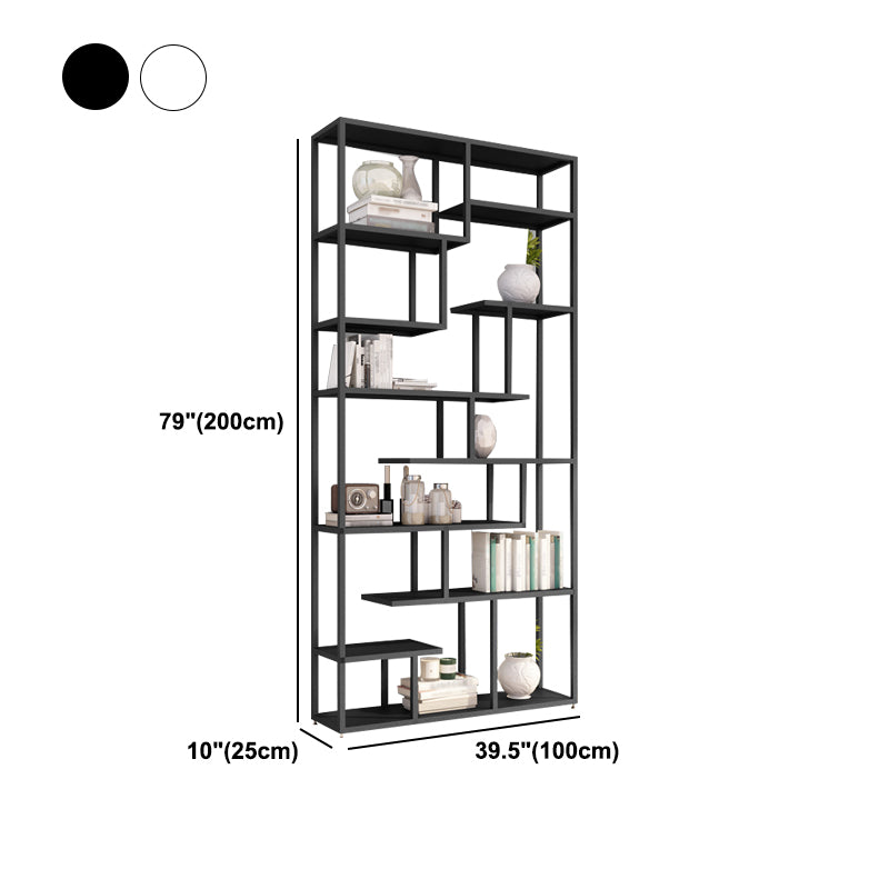 Industrial Metal Etagere Bookshelf Open Iron Bookshelf for Home Office