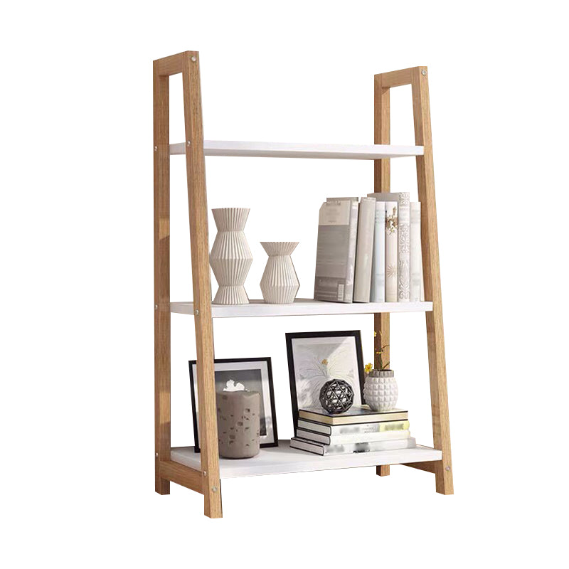 Open Back Bookshelf Scandinavian Style Bookcase for Study Room and Office