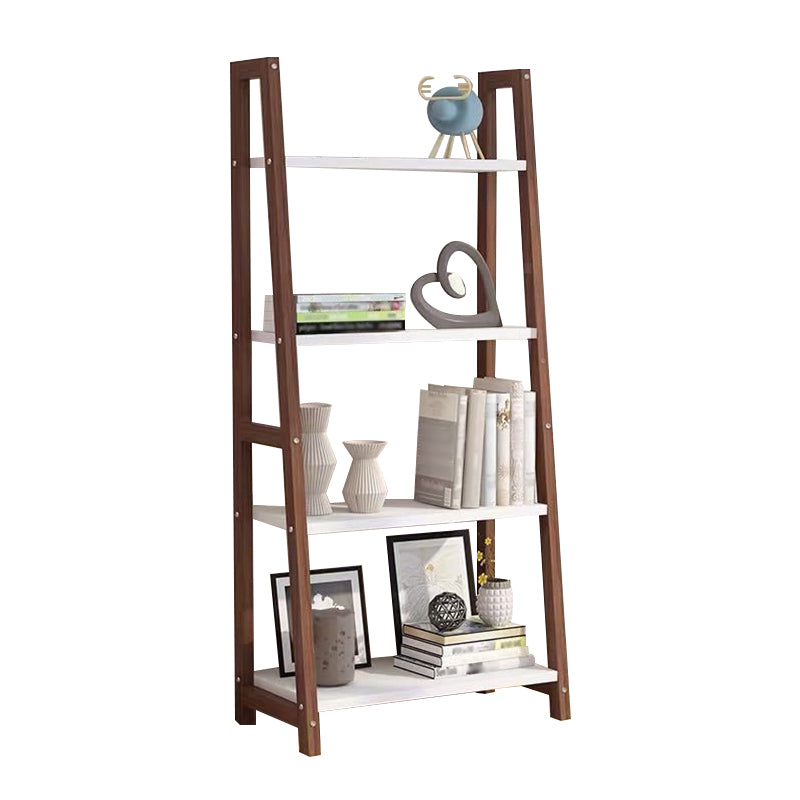 Open Back Bookshelf Scandinavian Style Bookcase for Study Room and Office
