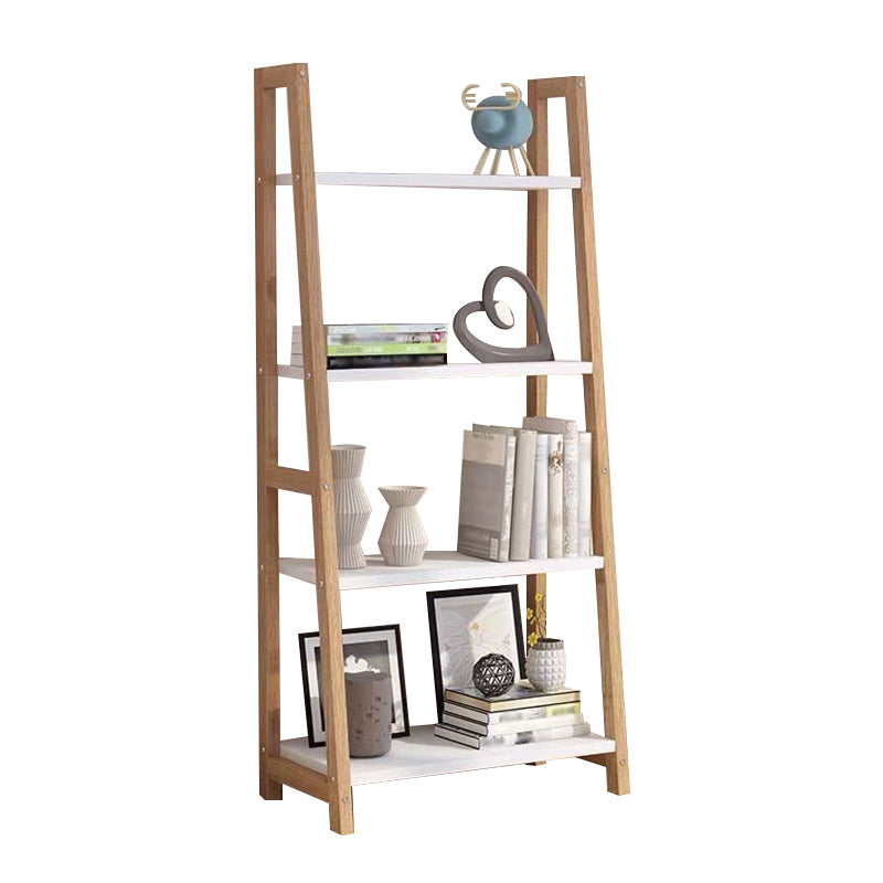 Open Back Bookshelf Scandinavian Style Bookcase for Study Room and Office
