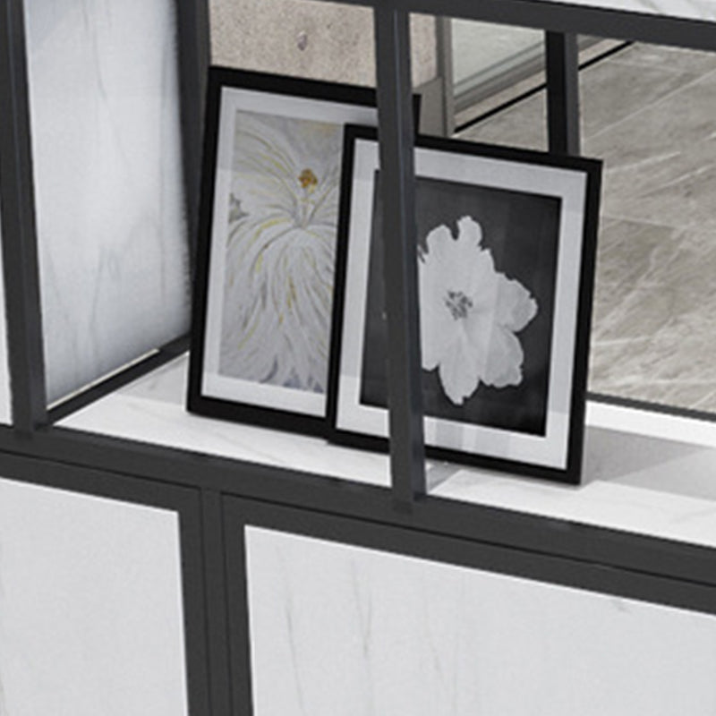 Open Back Bookshelf Industrial Style Solid Wood Bookcase for Home Office