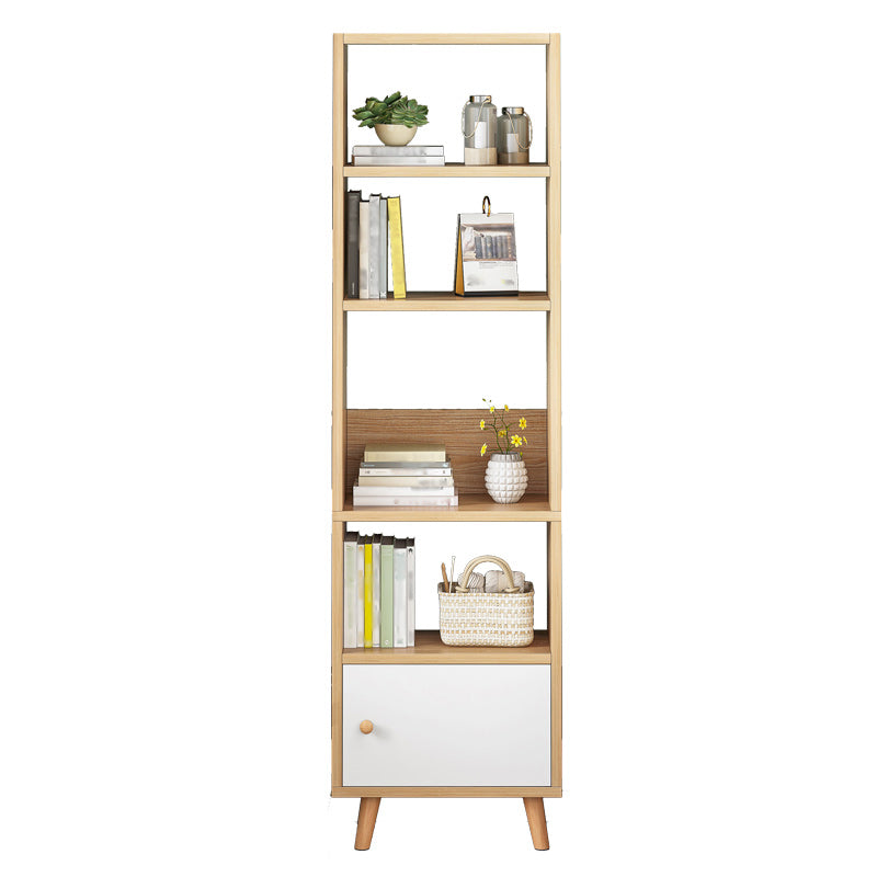 Libreria standard in legno fabbricato scandinavo libreria aperta verticale con porta