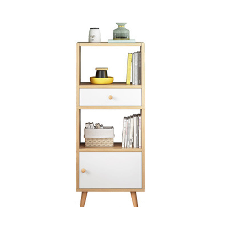 Libreria standard in legno fabbricato scandinavo libreria aperta verticale con porta