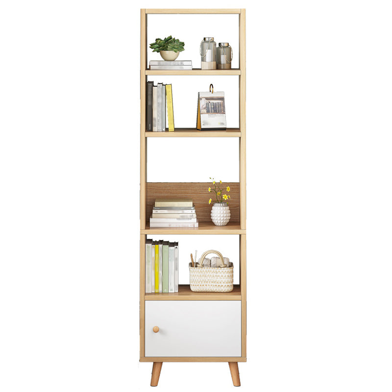 Libreria standard in legno fabbricato scandinavo libreria aperta verticale con porta
