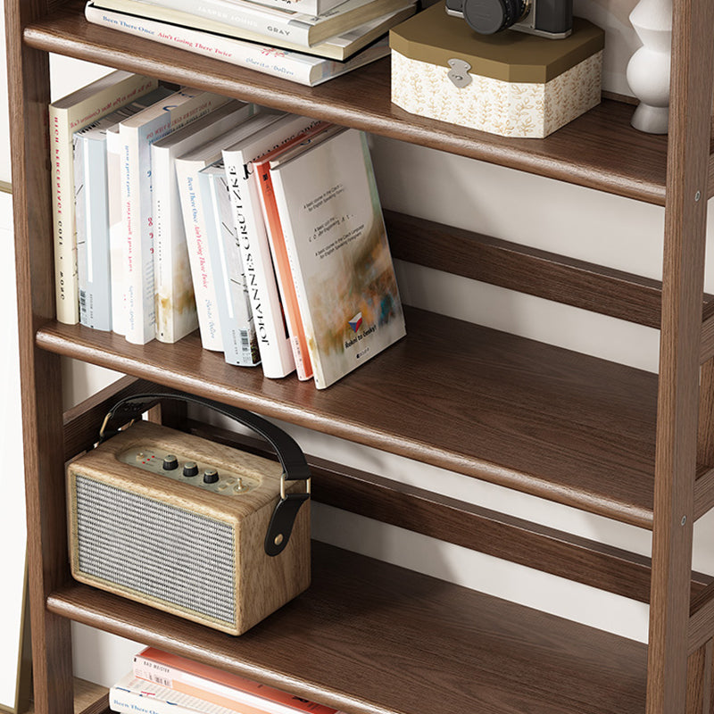 Holzbücher aus Holz, das zeitgenössische Open Back -Bücherregal für das Heimbüro ist