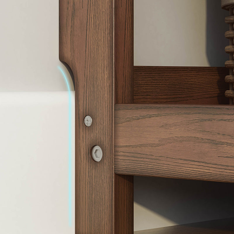 Contemporary Wooden Bookcase Open Back Bookcase for Home Office