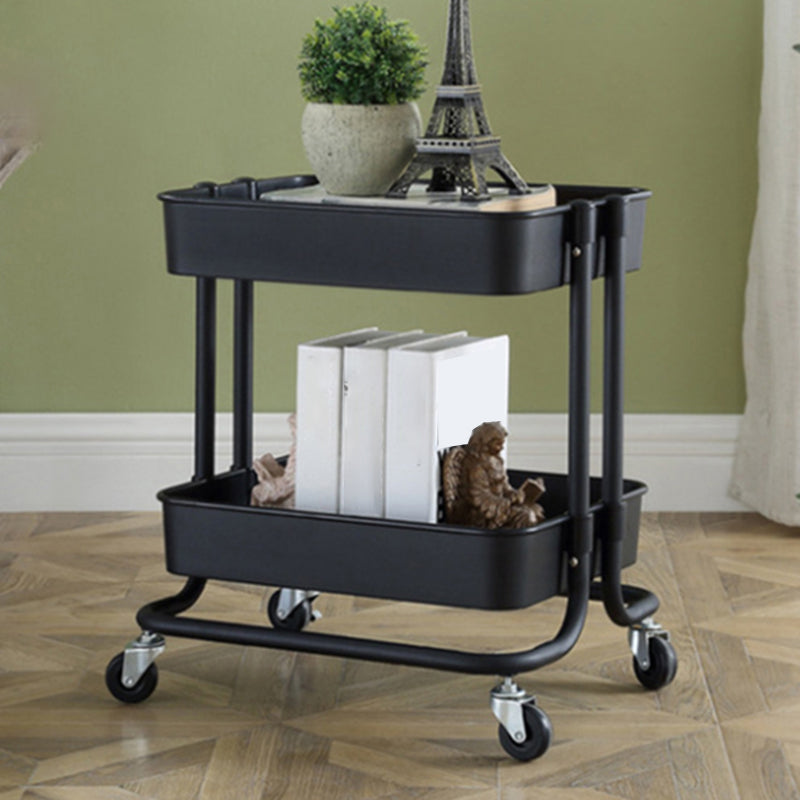 2/3/4-Shelf Modern ETAGERE-Bücherregal mit Stahlrahmen Plastik-Bücherregal