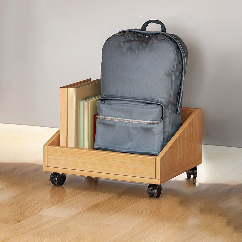 Moderner Stil aus Holzbücher aus Holz, Offenes Regalbuch mit Zaubererrädern