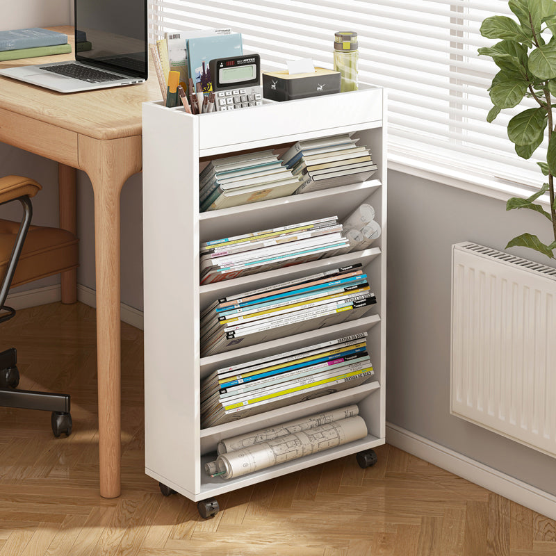 Contemporary Style Bookcase Wooden Book Shelf for Home Office