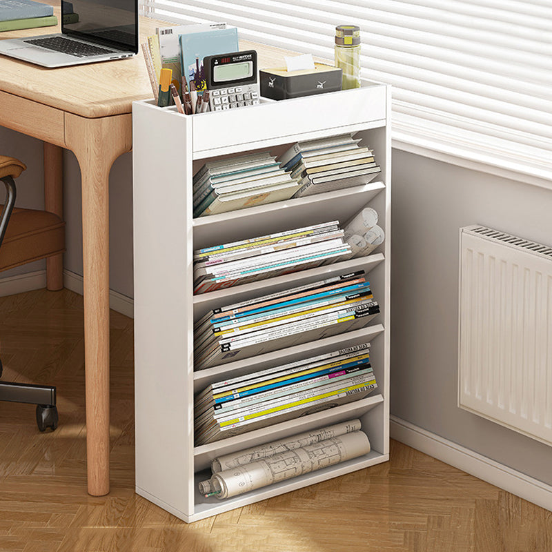 Contemporary Style Bookcase Wooden Book Shelf for Home Office