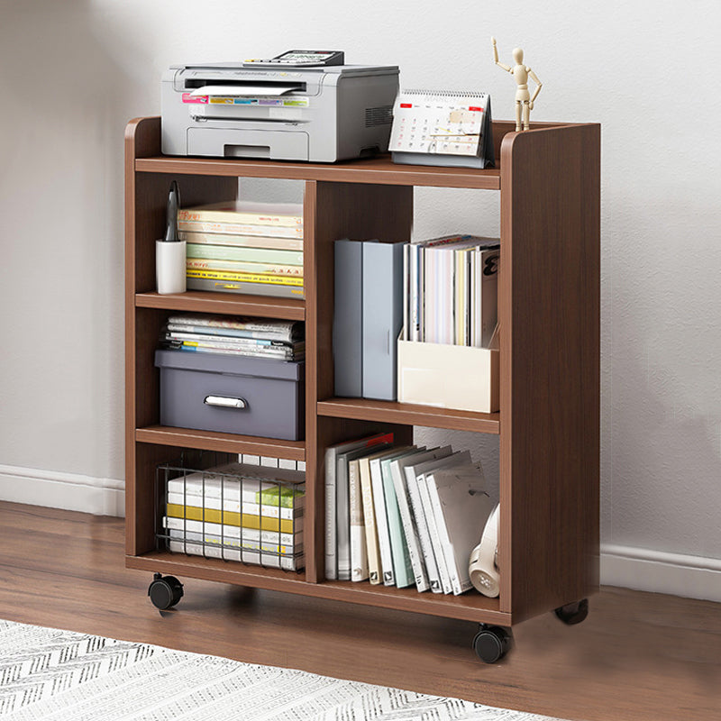 Contemporary Style Bookcase Wooden Book Shelf for Home Office