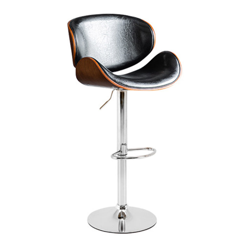 Modern Liftable Bar-stool PU Leather Counter Bar Stool with Metal Legs