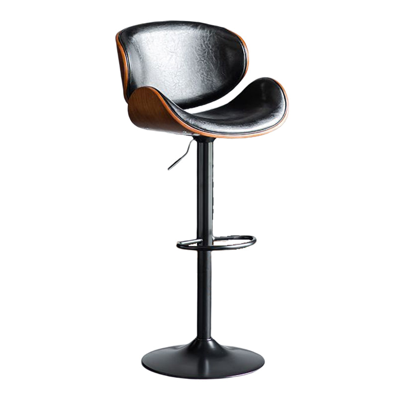 Modern Liftable Bar-stool PU Leather Counter Bar Stool with Metal Legs