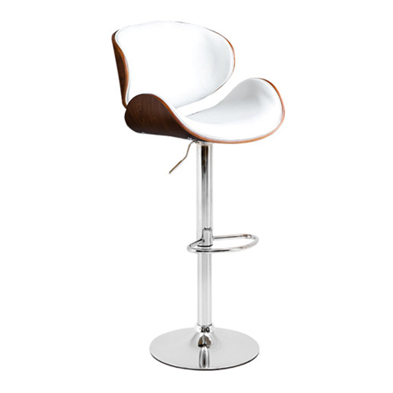 Modern Liftable Bar-stool PU Leather Counter Bar Stool with Metal Legs