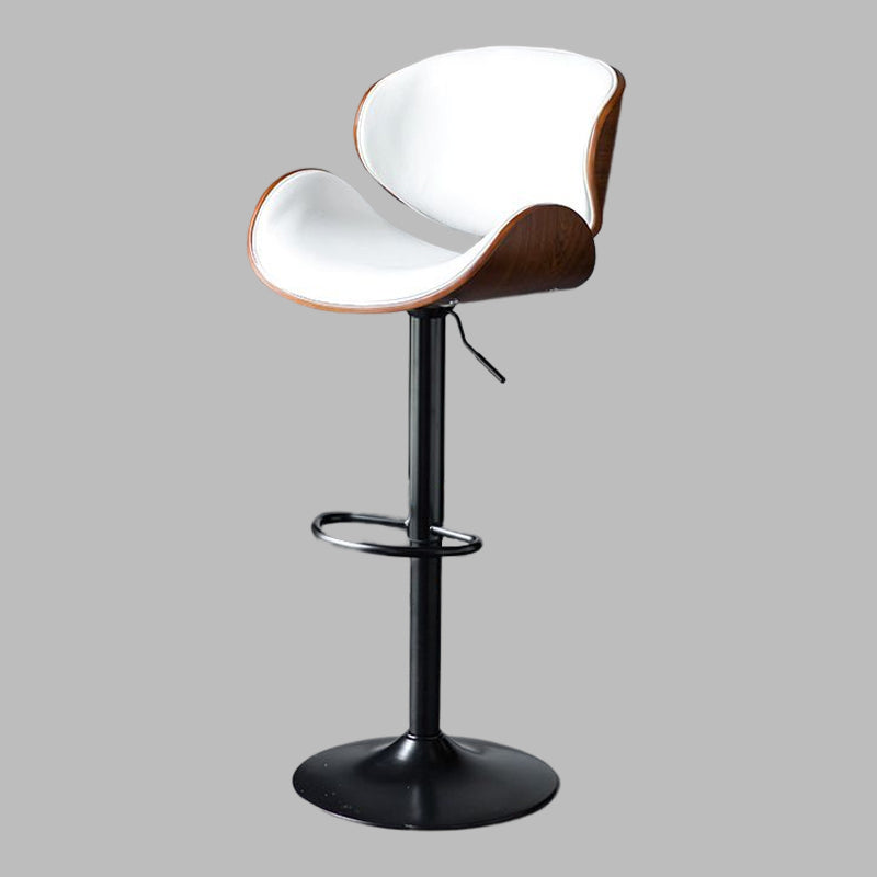 Modern Liftable Bar-stool PU Leather Counter Bar Stool with Metal Legs