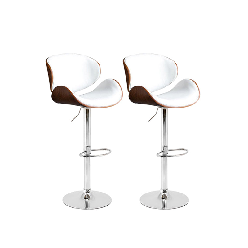 Modern Liftable Bar-stool PU Leather Counter Bar Stool with Metal Legs