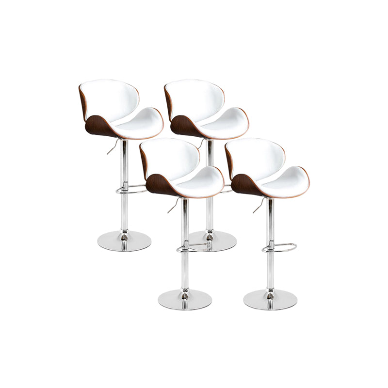 Modern Liftable Bar-stool PU Leather Counter Bar Stool with Metal Legs