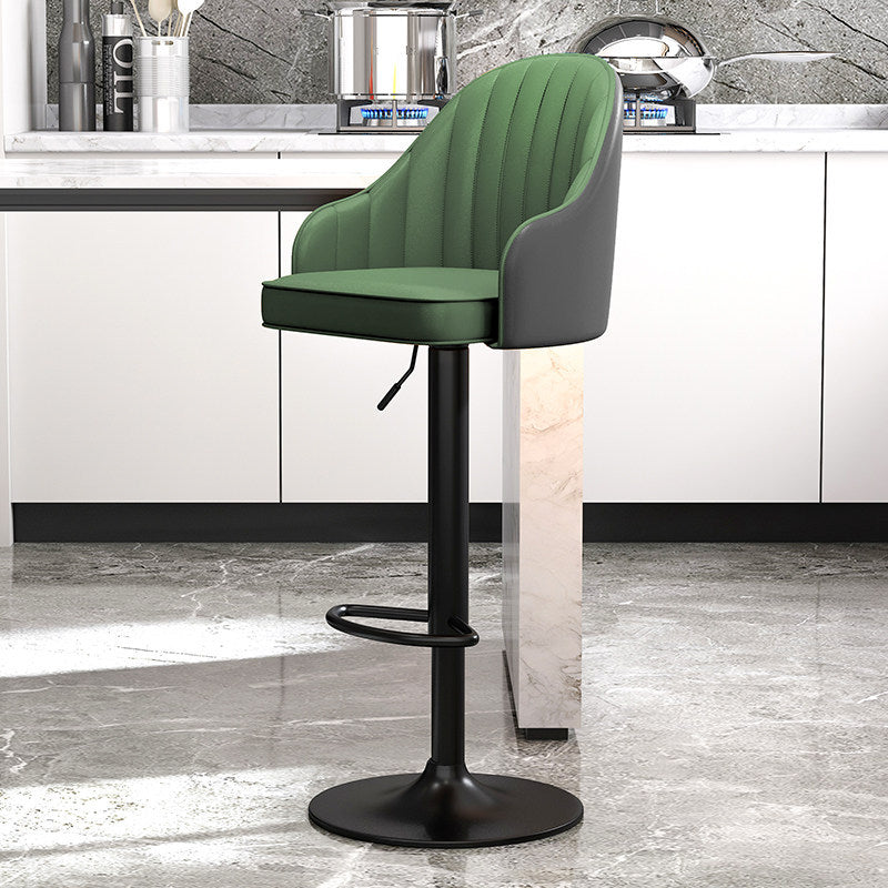 Modern Style Bar-stool PU Leather Counter Bar Stool with Metal Legs for Bristol