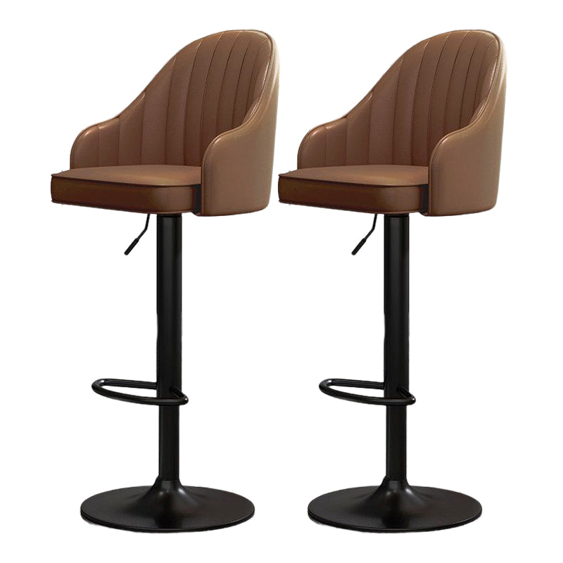 Modern Style Bar-stool PU Leather Counter Bar Stool with Metal Legs for Bristol
