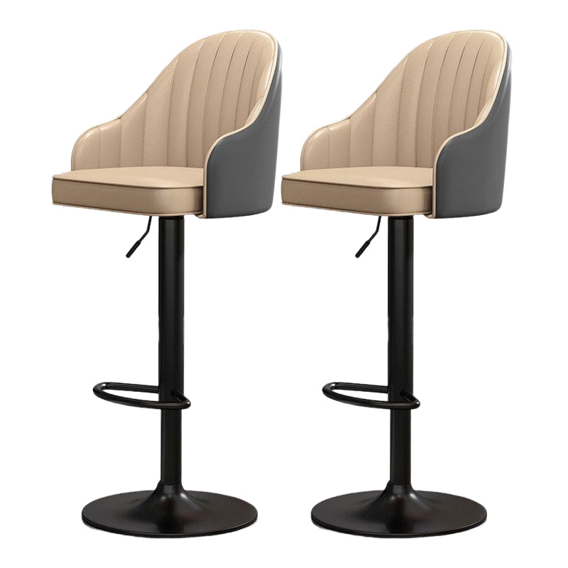 Modern Style Bar-stool PU Leather Counter Bar Stool with Metal Legs for Bristol
