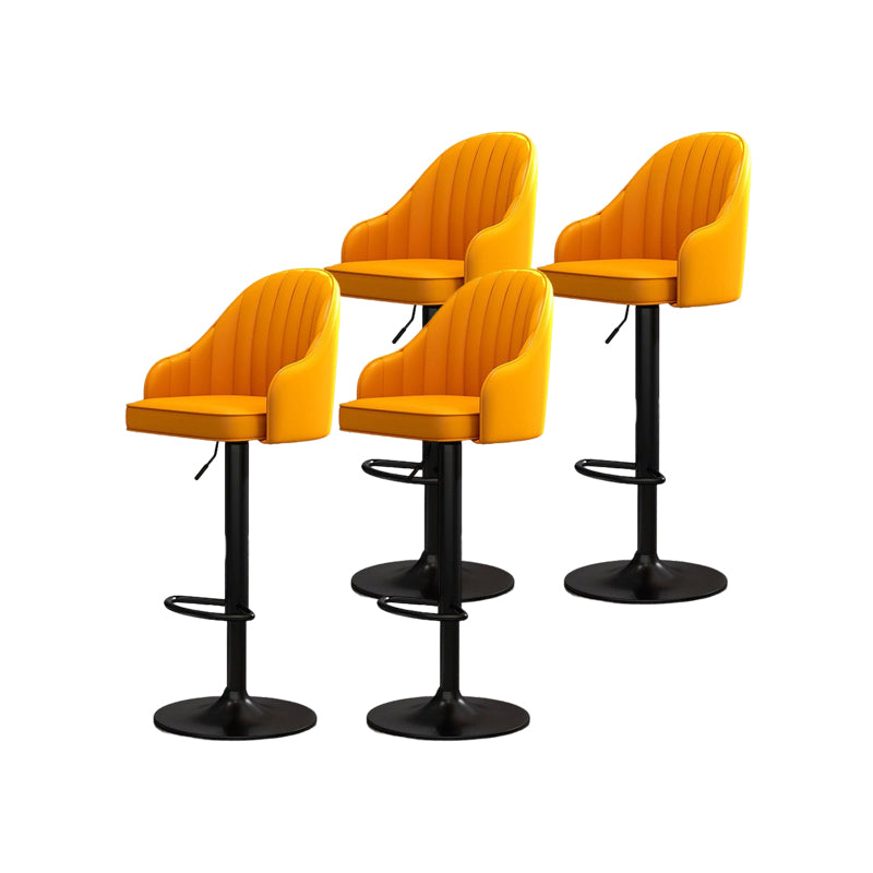 Modern Style Bar-stool PU Leather Counter Bar Stool with Metal Legs for Bristol