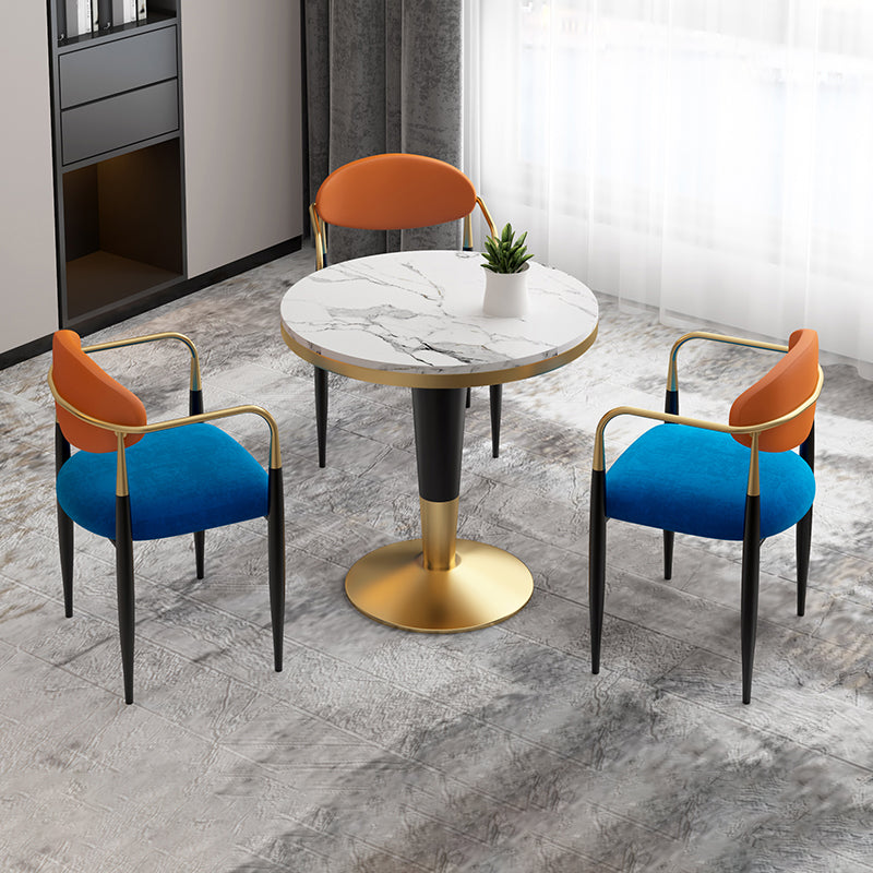 Glam Style Sintered Stone Dining Set 1/2/4/5 Pieces Dining Set for Dining Areas