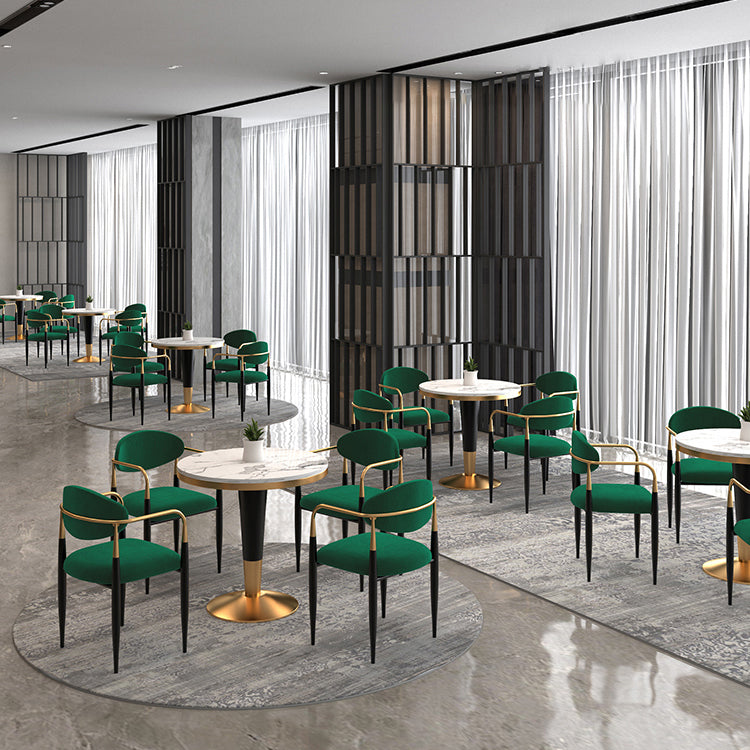Glam Style Sintered Stone Dining Set 1/2/4/5 Pieces Dining Set for Dining Areas