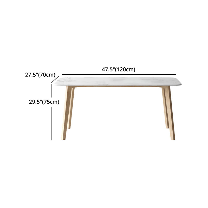Modern Sintered Stone Top Dining Set Rectangle 1/2/5/6/7 Pieces Dining Table with Chairs