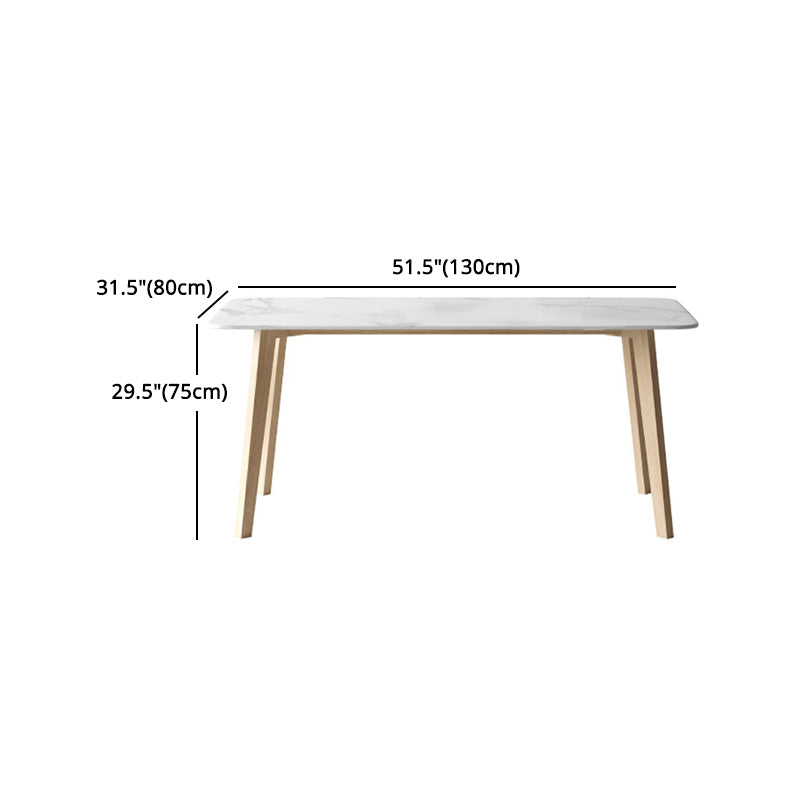 Modern Sintered Stone Top Dining Set Rectangle 1/2/5/6/7 Pieces Dining Table with Chairs