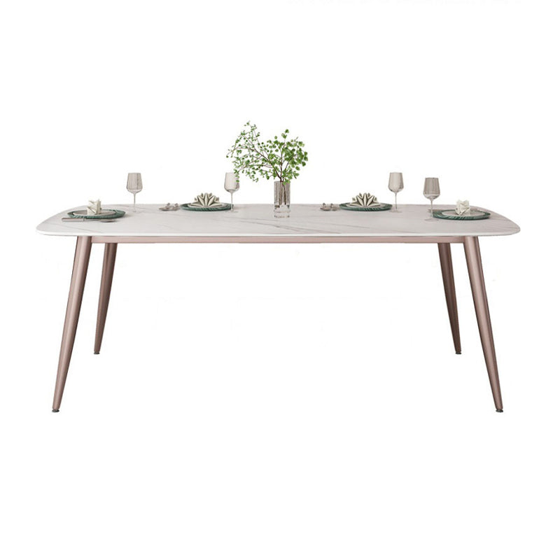 Nordic Glam Sintered Stone Dining Table Set 1/2/5/7 Pieces Dining Set for Kitchen