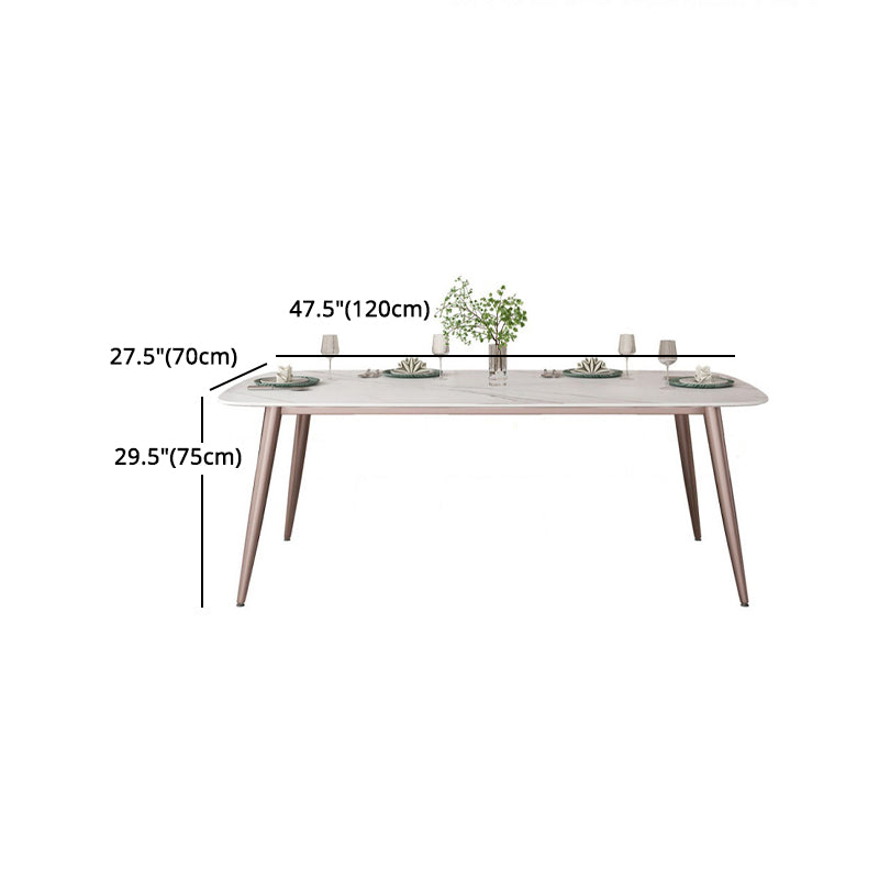 Nordic Glam Sintered Stone Dining Table Set 1/2/5/7 Pieces Dining Set for Kitchen
