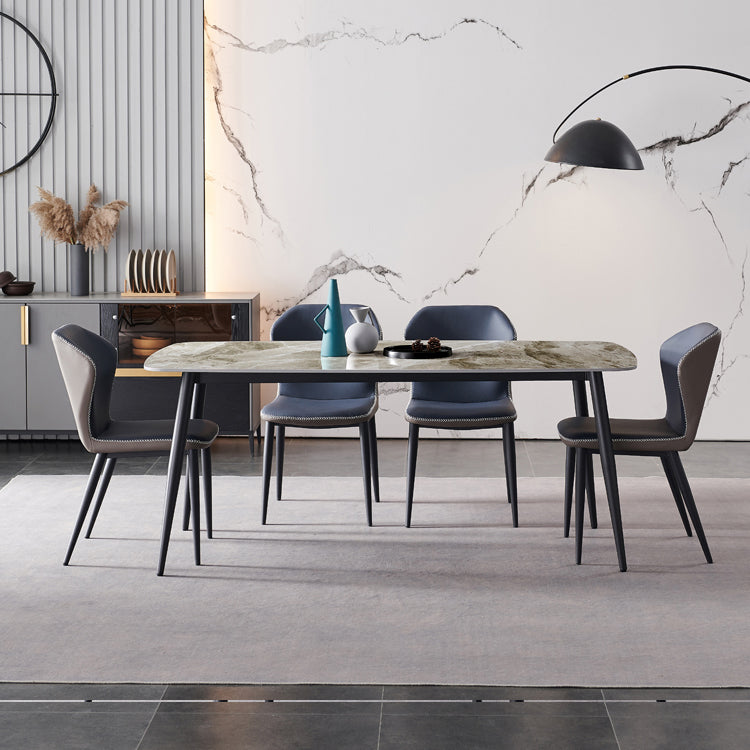 Modern Sintered Stone Dining Table Set 1/4/5/7 Pieces Dining Set for Home