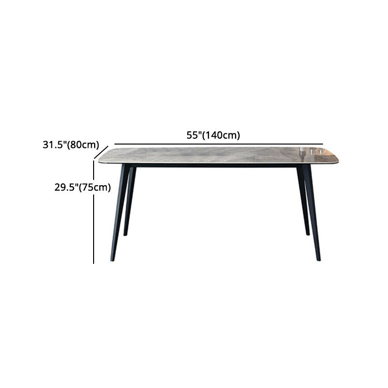 Modern Sintered Stone Dining Table Set 1/4/5/7 Pieces Dining Set for Home