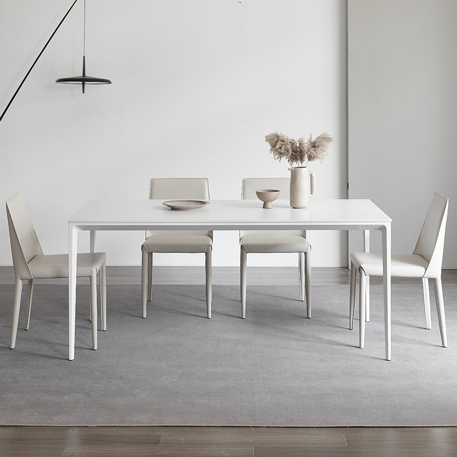 Modern Style Sintered Stone Dining Table Set 1/4/5/7 Pieces Dining Set for Home