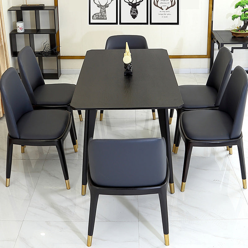 Traditional Luxury Rectangle Dining Site Table Solid Wood Dining Room Furniture
