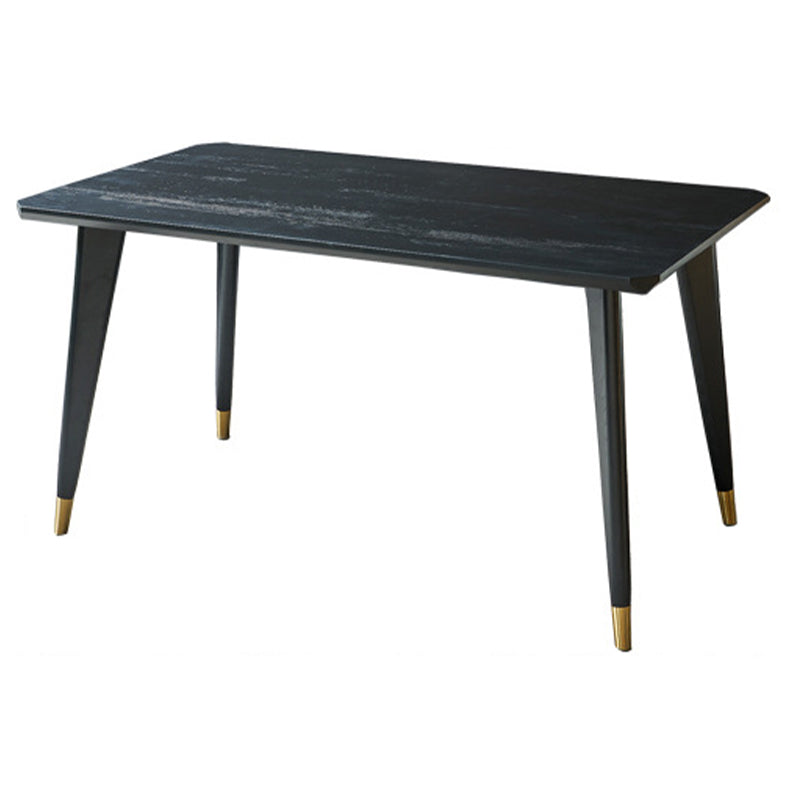 Traditional Luxury Rectangle Dining Site Table Solid Wood Dining Room Furniture