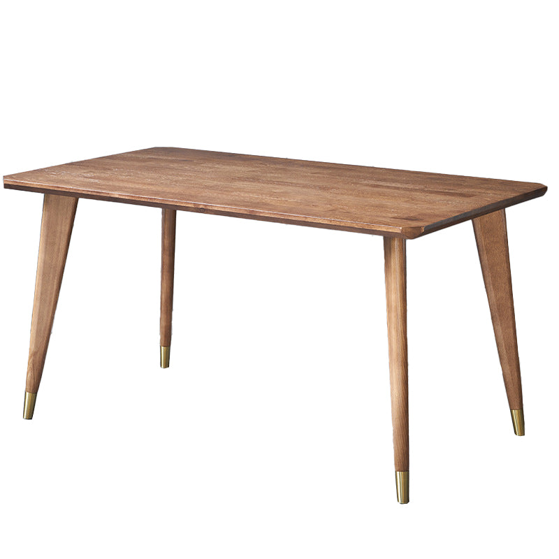 Traditional Luxury Rectangle Dining Site Table Solid Wood Dining Room Furniture