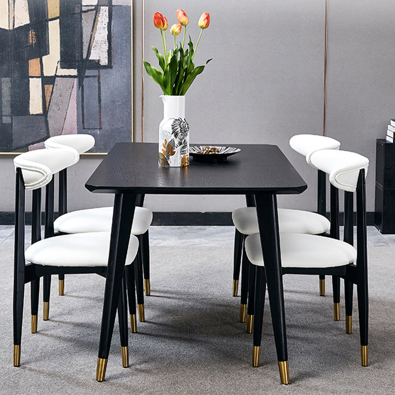 Traditional Luxury Rectangle Dining Site Table Solid Wood Dining Room Furniture