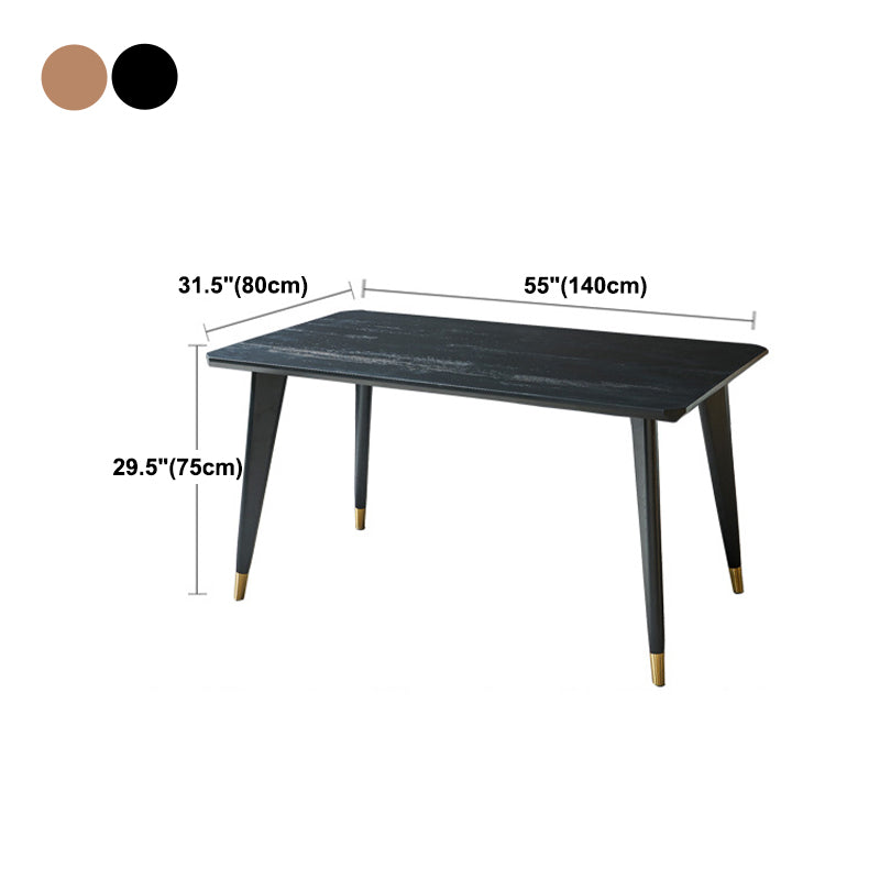 Traditional Luxury Rectangle Dining Site Table Solid Wood Dining Room Furniture