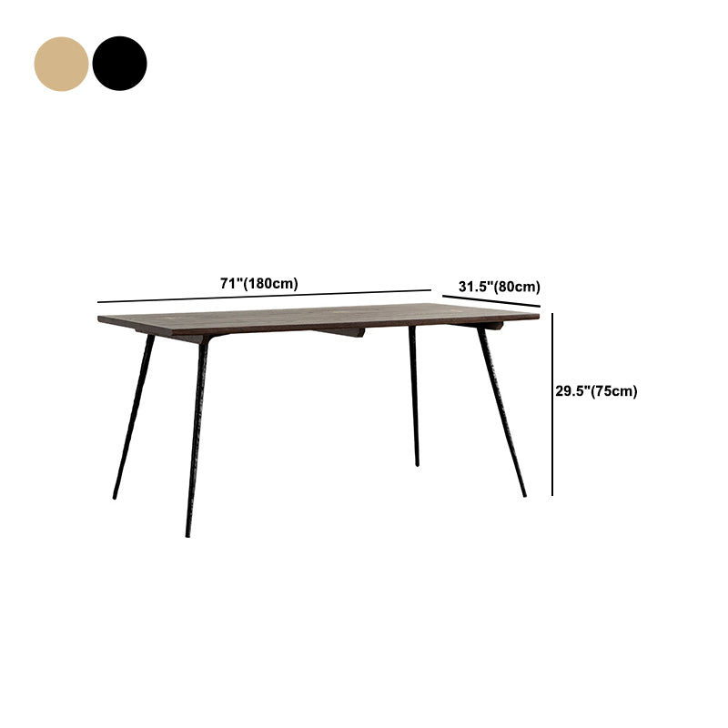 Traditional Luxury Rectangle Dining Site Table Solid Wood Furniture with 4-foot