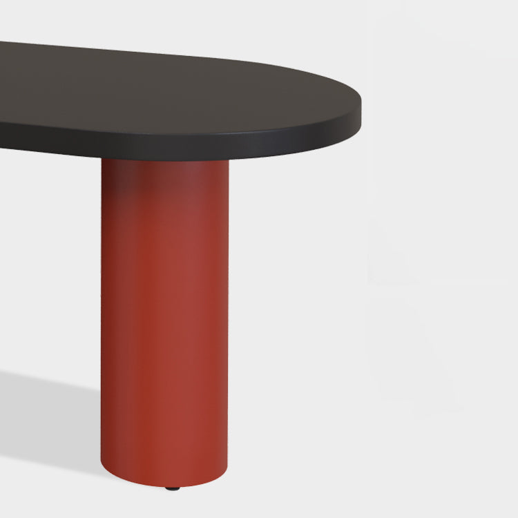Wood Top Dining Table with 3 Legs Modern Simple Table for Restaurant