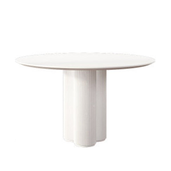 Modern Casual Dining Table Round Top Dinner Table Kitchen Home