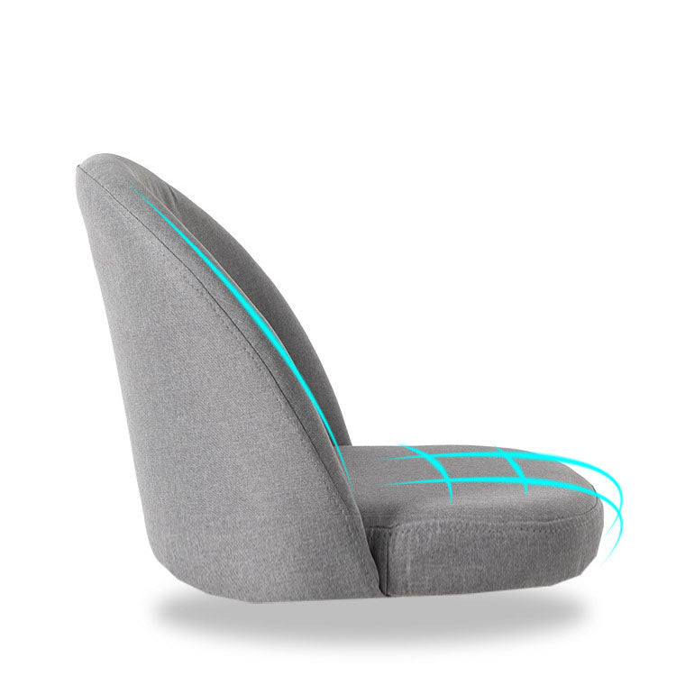 Modern Style Wood Chair Upholstered Fabric Dining Side Chair (Set of 2)
